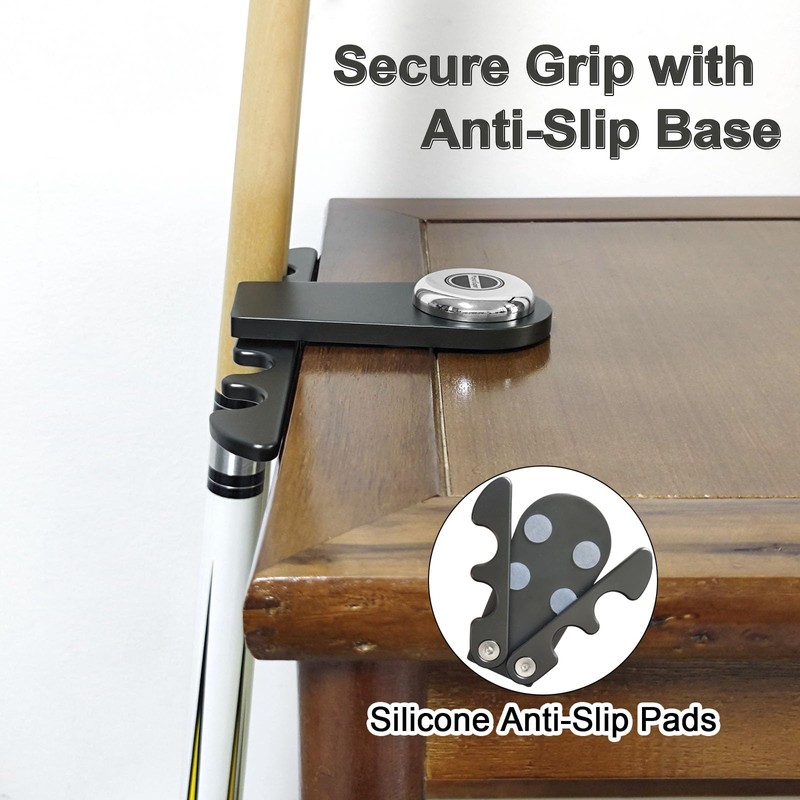 MoyanSuper Portable Pool Stick Holder - 4-Cue Weighted Claw Holder