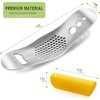 AMXRD Garlic Press Rocker & Silicone Peeler (Random Color), Stainless
