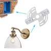 ECUDIS Lighting Adjustable Crossbar with Screws and Nuts, Multifunctional Ceiling