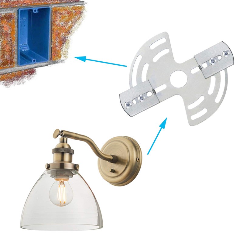 ECUDIS Lighting Adjustable Crossbar with Screws and Nuts, Multifunctional Ceiling