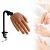 perfeclan Practice Hand for Acrylic Nails with Stand Fake Hand,Bendable,Mannequin