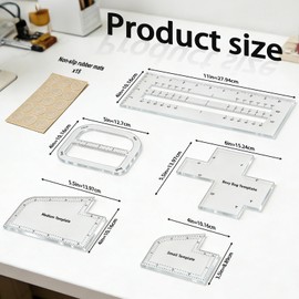 IJIJIJ 5Pcs Boxy Bag Making Templates for DIY Sewing Enthusiast