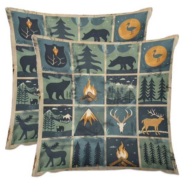 ITFRO Set of 2 Birthday Gift Nature Wildlife Bear Deer