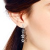 Handcrafted Trail of Stars .925 Sterling Silver Post Dangle Earrings