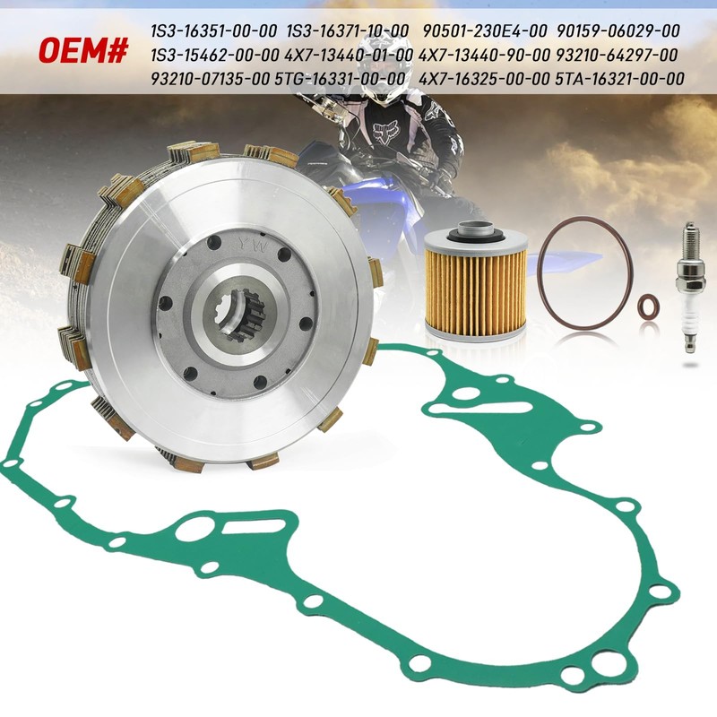 GOLKNHA Clutch Kit & Friction Steel Plate for Yamaha Raptor