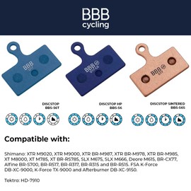 BBB Cycling BBS-56 DiscStop HP Organic High Performance Bike Disc Brake Pad for Shimano, 1 Pair (2 Pieces)