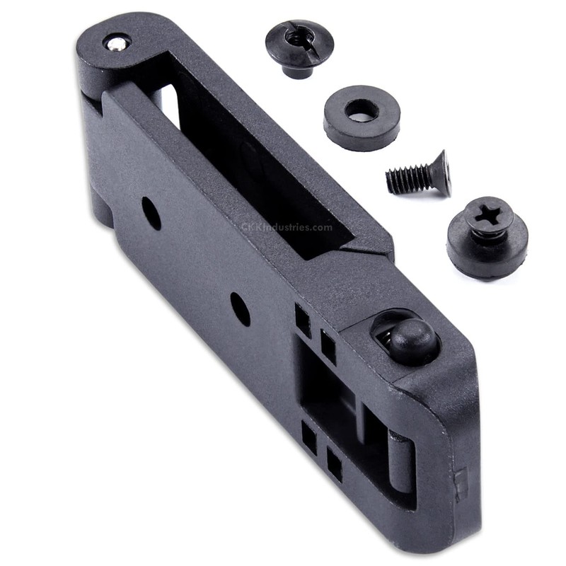 HolsterSmith [2 Pack] Molle Compatible Locking Belt Clips w/Mounting Hardware