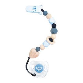 MYREBABY Blue Magnetic Pacifier and Pacifier Clip Set for Reborn Baby Doll Princess Girl,Boy Reborn Babies Doll Accessories