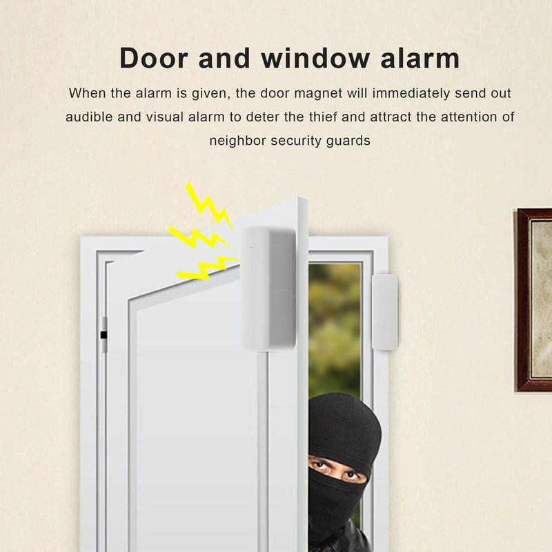 Gokelomg Tuya Smart WiFi Door Sensor Door Open/Closed Detectors Compatible