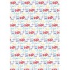 2 Sheets Father's Day Best Dad Ever Design Wrapping Paper