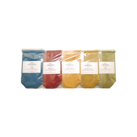 Natural soap colorants Sampler - 5oz - for Soap Making and Cosmetics.Soap Making Supplies, Indigo, Hibiscus, Rose HIPS, Yellow Dock, Nettle