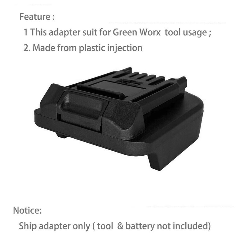 18V Battery Adaper Convert for WORX(Green) Electric Drill Power Tool