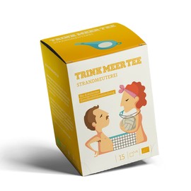 Trink Meer Tee StrandmEUTEREI - Organic Herbal Tea | Chamomile Flower Mix | Organic Chamomile Tea | Organic Tea in Hand-Stitched Tea Bags I 15 x 1.5 g = 22.5 g