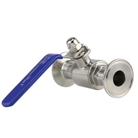 Pysrych 3/4" Tube OD Brewing Ball Valve 1.5" Tri-Clamp Clover Stainless Steel 304 Sanitary Valve for Home Brewing