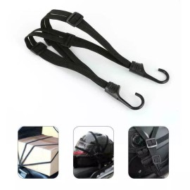 Unbranded Motorcycle Helmet Luggage Elastic Strap Holder Buckle Retractable Rope W/2 Hooks