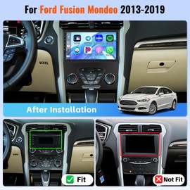 Realdio Android Car Stereo for Ford Fusion Mondeo 2013 2014 2015 2016 2017 2018 2019 with CarPlay Android Auto 26UI 2GB+64GB