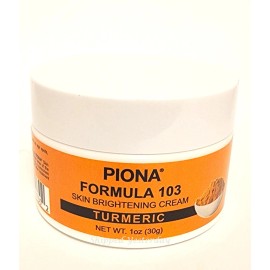 Piona Skin Brightening Original 101 - Papaya - Turmeric Formula 103 - Serum 1oz - Piona Turmeric Cream 1oz