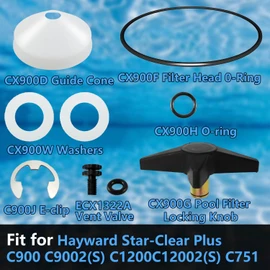 BSNOVT Pool Filter Locking Knob Kit CX900G CX900DA CX900F ECX1322A Replacement for Hayward Star Clear Plus Cartridge Filter and Separation Tank Models C900 C9002(S) C1200 C12002(S) C751