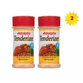 Adolph's Seasoned Tenderizer, 3.5 oz x 2 Bottles