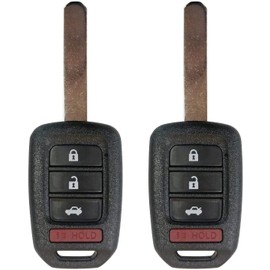 2 BexKeyless Replacement Remote Car Key Fob fits MLBHLIK6-1T 313.8MHZ Chip46 Honda 13-16 Accord/14-15 Civic CRV/2016 CRV SE/14-16 CRV LX/16-19 HRV LX