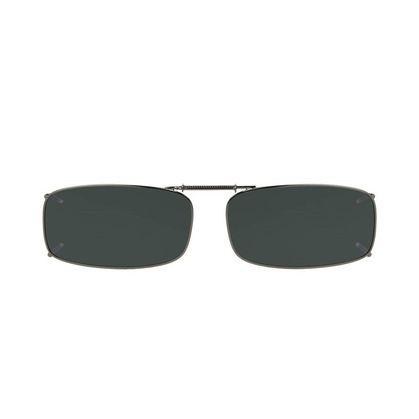 Solar Shield 54R8 Full Frame Polarized Gray Lens Clip on Sunglasses