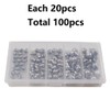 Detachable Sinker Drop, 100 Pieces Fishing Weight Assortment Set with