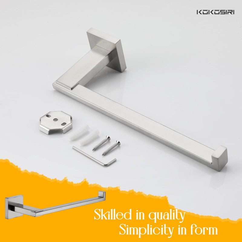 KOKOSIRI Towel Holder Brushed Nickel Bathroom Accessory Hand Towel Bars