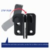 SAYAYO Door Bolt Lockable Stainless Steel Deadbolt Lock with Padlock,