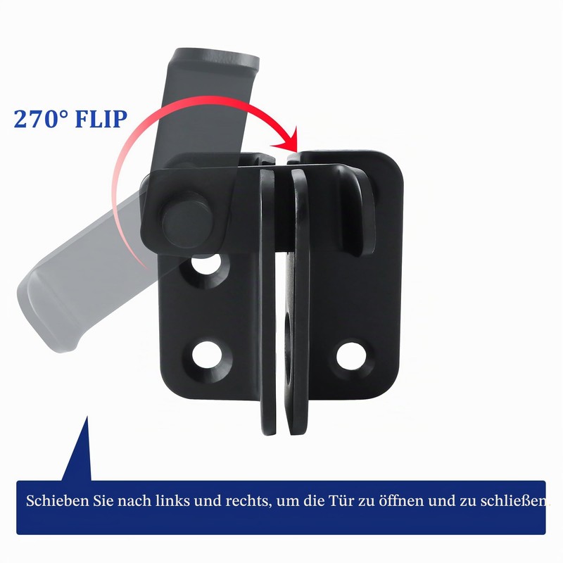 SAYAYO Door Bolt Lockable Stainless Steel Deadbolt Lock with Padlock,