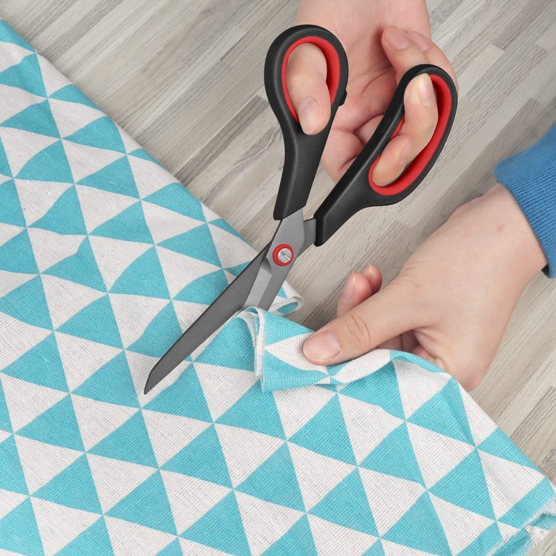 KUONIIY Scissors Ultra Sharp Titanium Coating Blades Soft Comfort-Grip Handles