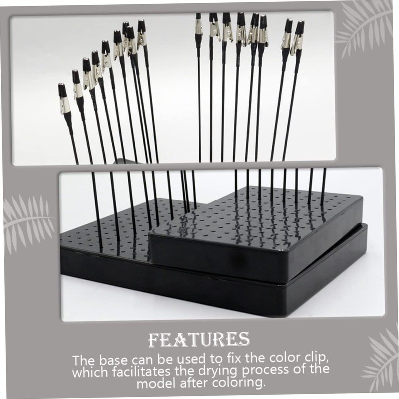 TEHAUX 1 Set of Model Painting Stand Base Airbrush Crafts
