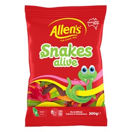 Allen's Snakes Alive Lollies Bag 200g