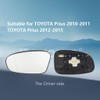 Driver Side Mirror Replacement Glass for Toyota Prius 2010-2015, Automotive