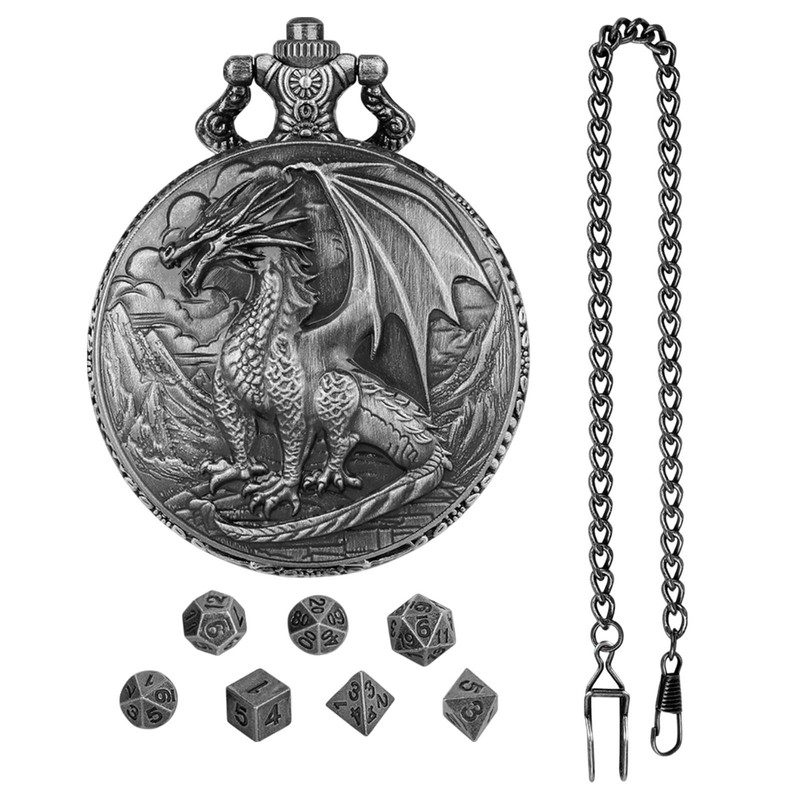 Dragon Pocket Watch Shell Case | Dragon Pattern Case Role