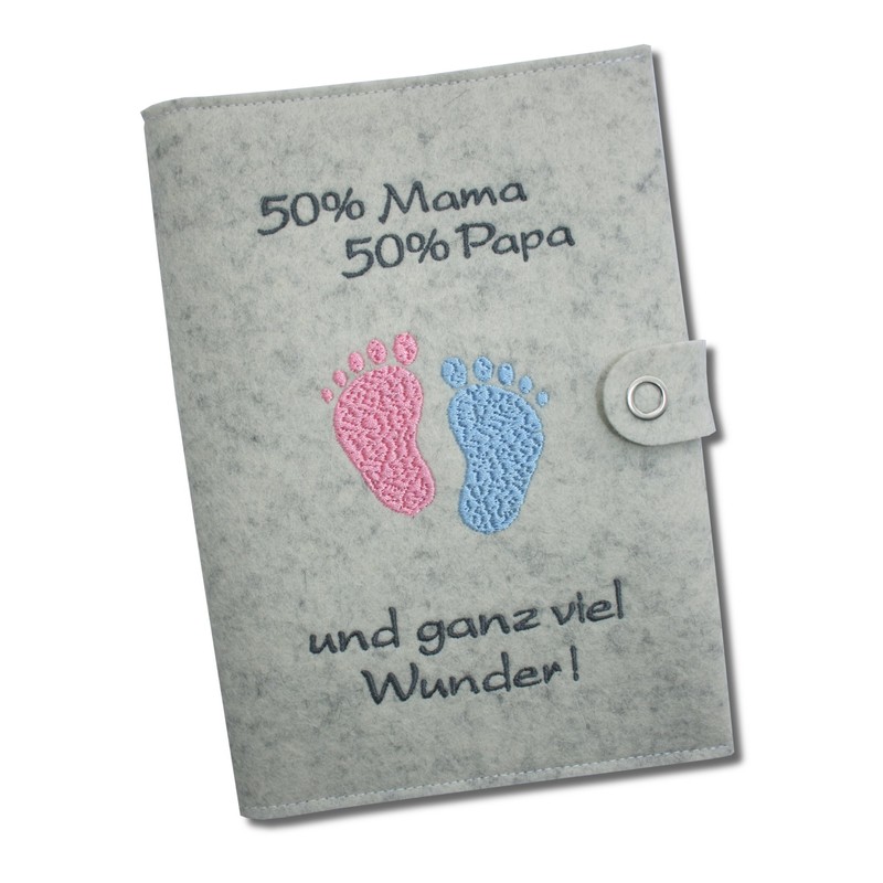 Maternity pass cover deluxe with extra compartments and closure, 100%