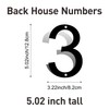 Stainless Steel House Numbers Address Sign, Metal Address Numbers and