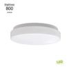 Commercial Electric 7 in. White LED Low Profile Light 1001615888