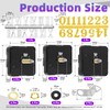 Swpeet 6Pcs 3 Sizes 13mm/20mm/28mm Clock Movement Mechanism Kit, 6
