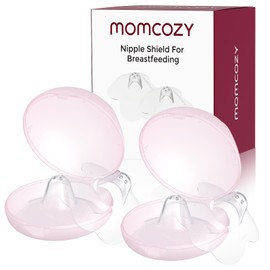 Momcozy Nipple Shield, Floral Contact Nipple Shield for Breastfeeding Moms with Flat or Inverted Nipples, Made Without BPA/BPS, 20mm, 2 Pairs