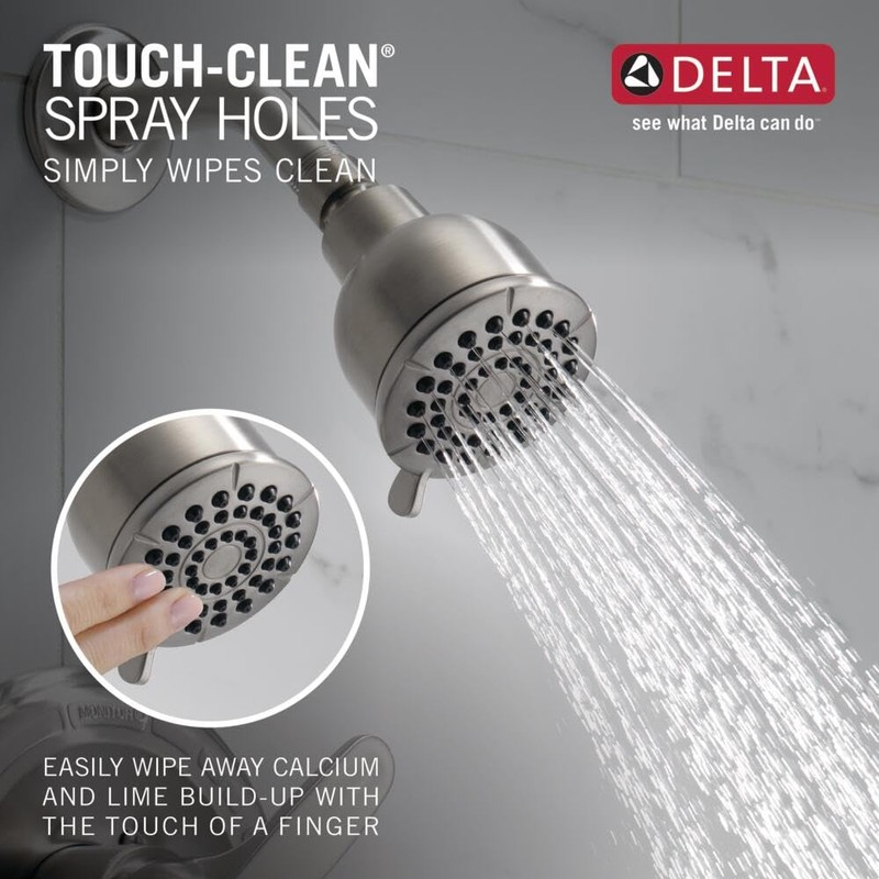 Delta Foundations 13 Series 2-Spray Bathtub and Shower Faucet Set,