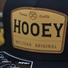 HOOEY Men's Trip Adjustable Snapback Trucker Mesh Back Hat (Black/Brown)