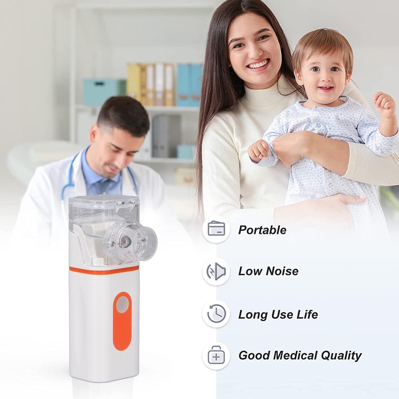 Portable Nebulizer Quiet Cool Mist Steam Inhaler Adult Kids Handheld