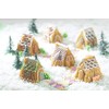 Nordic Ware Cozy Village Gingerbread House, 6 Cups, Silver