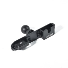 Universal Radio Bracket, Walkie-talkies Back Clip Mount, Radio Microphone Holder with 25mm 1" Ball Adapter Compatible with RAM Mounts B Size Double Socket Arm