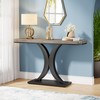 Tribesigns Industrial Console Table, 40 inch Narrow Entryway Foyer Table