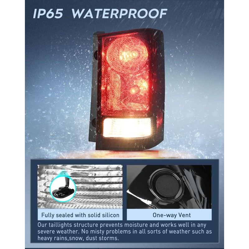 Nilight Taillight Assembly Compatible with 2009 2010 2011 2012 2013