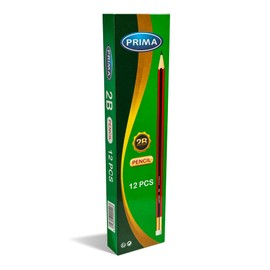 Prima Graphite Pencils HB Degree, Pack of 12 - Usual Choice for Students, Office & School Stationary, Ideal for Parents & Workers Seeking Reliable Writing Tools