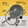 Nativo Nonstick Nontoxic Ceramic Caldero (Dutch Oven) with Glass Lid,
