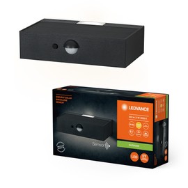 LEDVANCE Endura Style BRICKLUME Sensor, Solar Light, 3 W, 300 lm, Grey, Dark Grey, Indirect Lighting, Motion Sensor, Daylight Sensor, IP65, 3,000 K Colour Temperature, Warm White Light Colour