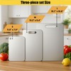 Titanium Cutting Board Set of 3, 100% Pure Titanium Chopping